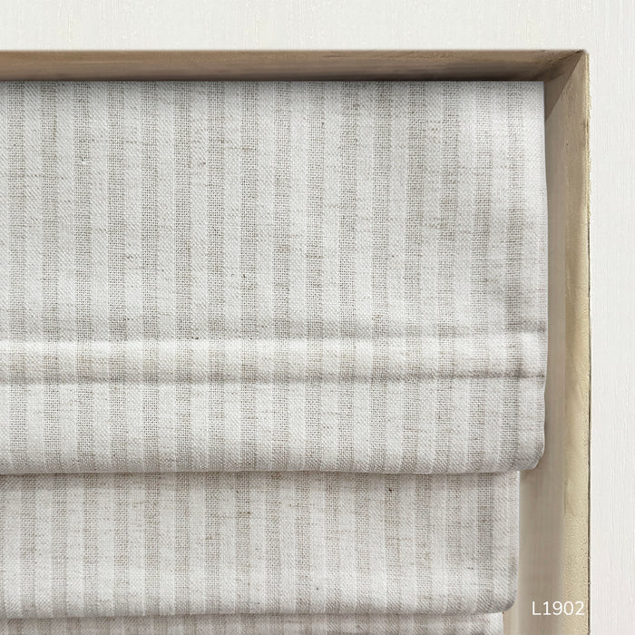 Lumi Linen | Classic Plaid | Roman Shades