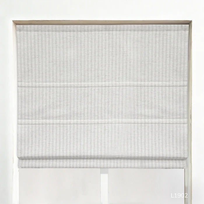 Lumi Linen | Classic Plaid | Roman Shades