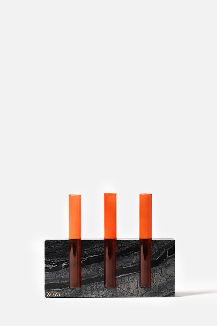 Luna Marble Base with Glass Tubes