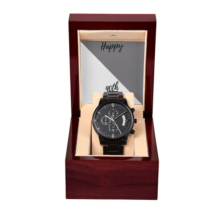 Men's Gift Happy 40th Birthday Watch Gift for Him Birthday - Dakoda Goods & Co.
