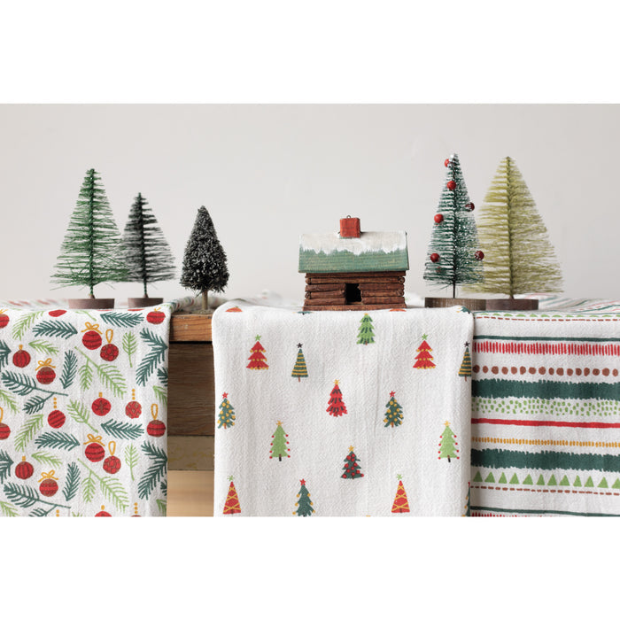 Merry And Bright Baker's Floursack Dishtowels Set of 3