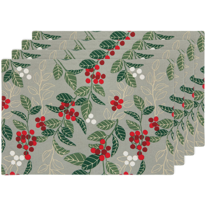 Merry Berry Christmas Placemat Set of 4