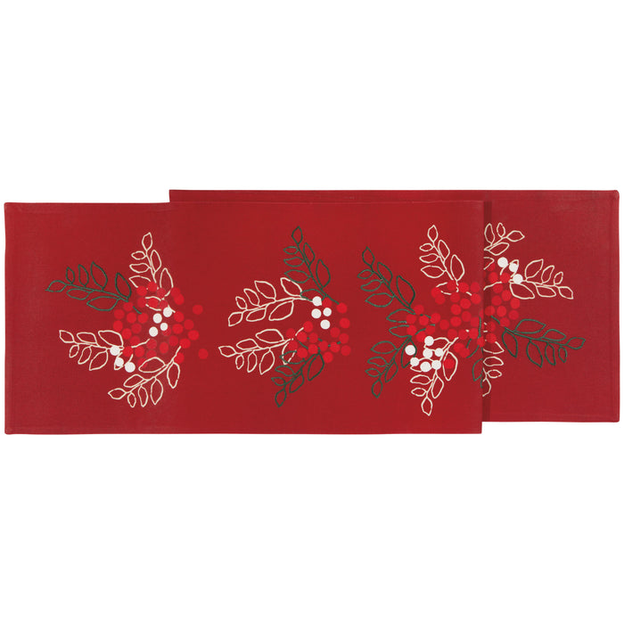 Merry Berry Christmas Table Runner
