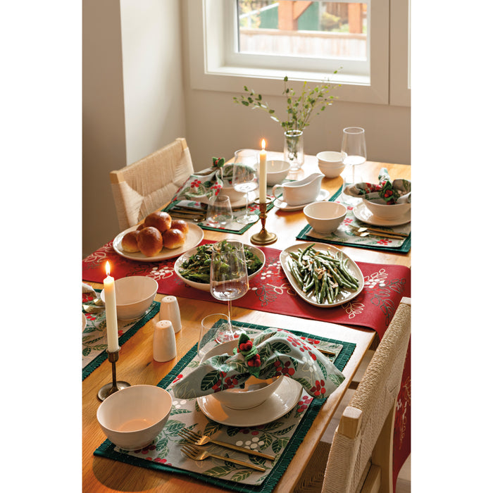 Merry Berry Christmas Table Runner