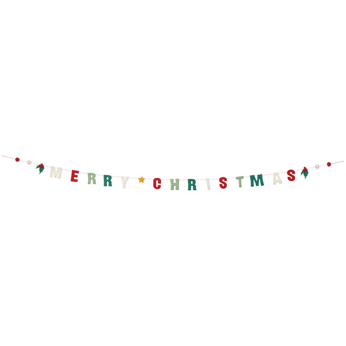 Merry Christmas Felt Garland