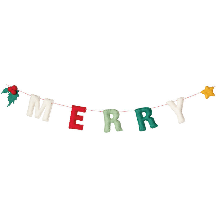 Merry Christmas Felt Garland