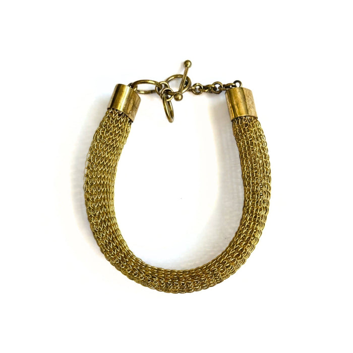 Mesh Cuff Bracelet - Gold