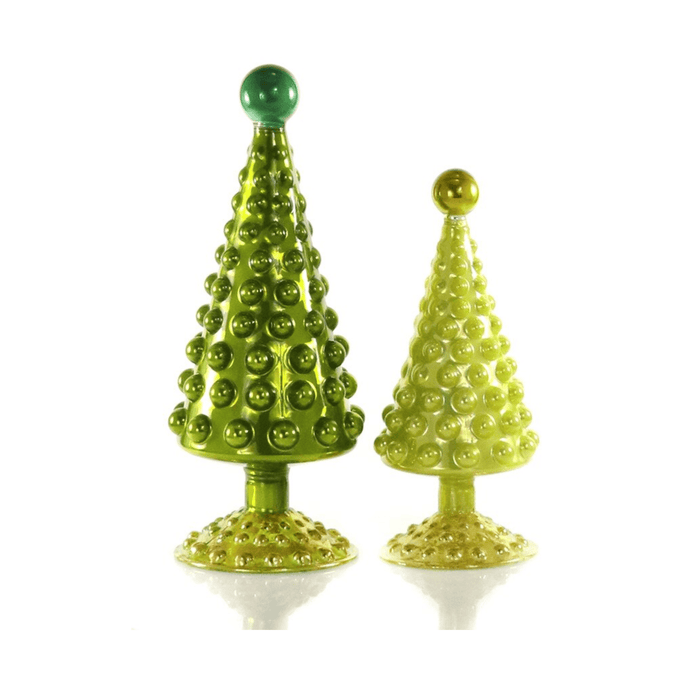 Midcentury Modern Tree Set - Chartreuse