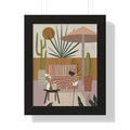 Modern Art Sketch Framed Vertical Poster