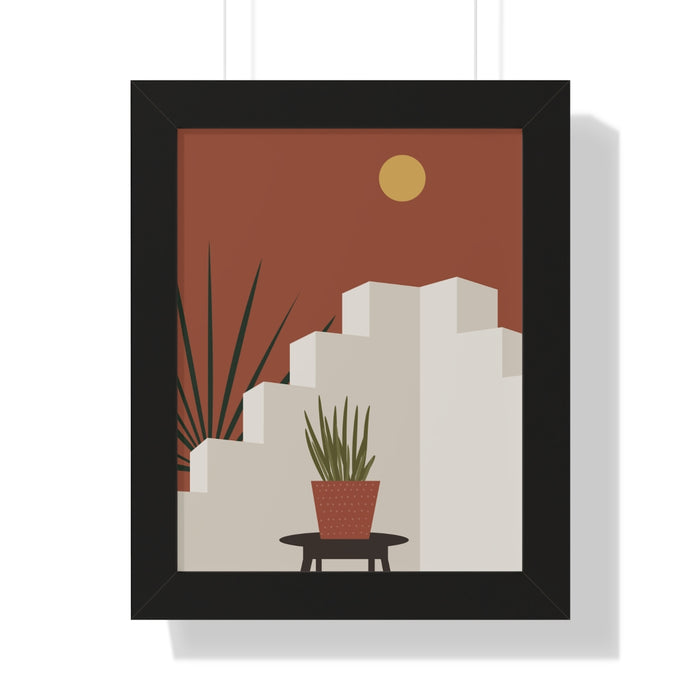 Modern Midwest Framed Vertical Poster