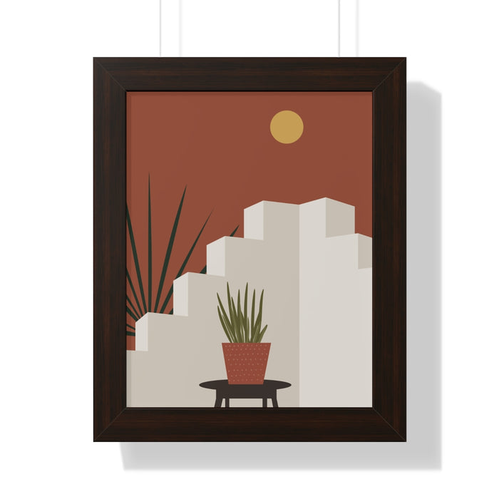 Modern Midwest Framed Vertical Poster