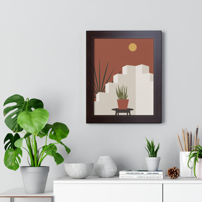 Modern Midwest Framed Vertical Poster