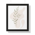 Modern Plant B Framed Vertical Poster