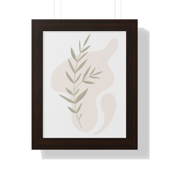 Modern Plant B Framed Vertical Poster