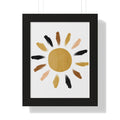 Modern Sunshine Framed Vertical Poster