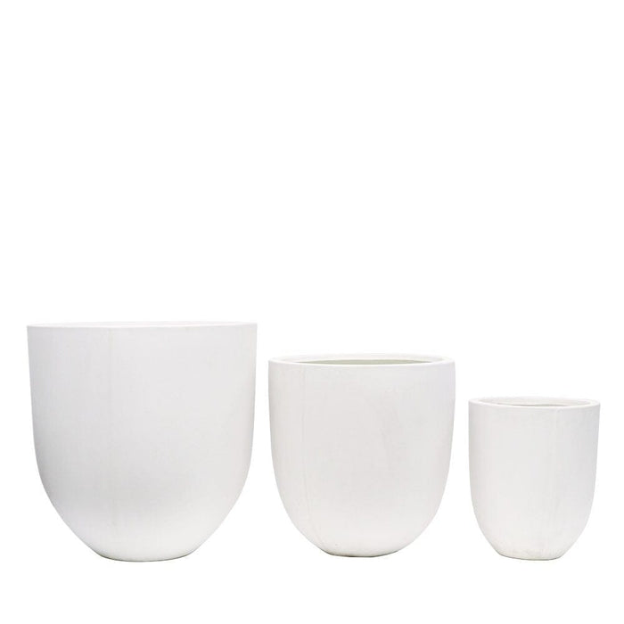 Mohaka Small Planter White - PRE ORDER-little-and-Fox