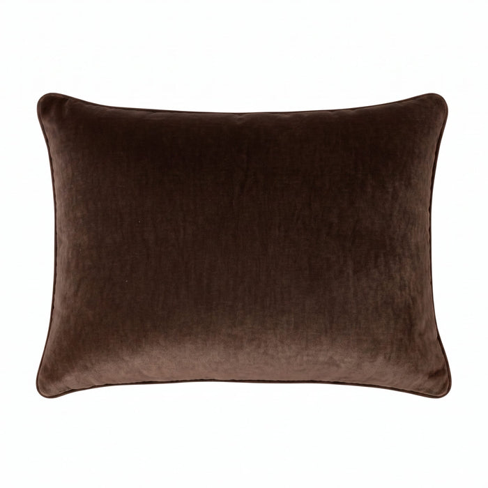 Monarque Chocolate 45x55cm Piped Cushion