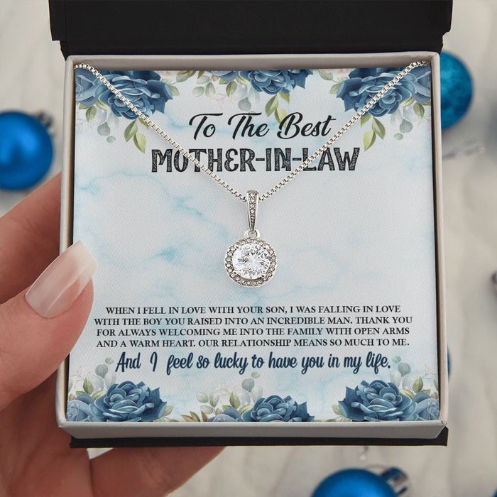 Mother-in-Law Gifts, Wedding Gifts for MIL Cubic Zirconia Necklace Jewelry Gift - Dakoda Goods & Co.