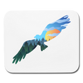Mouse Pad Flying Eagle Mountain Scene, Horizontal - white
