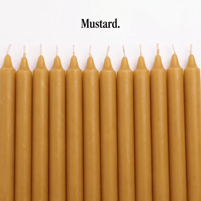 Mustard Boxed Candle 6's 240mm
