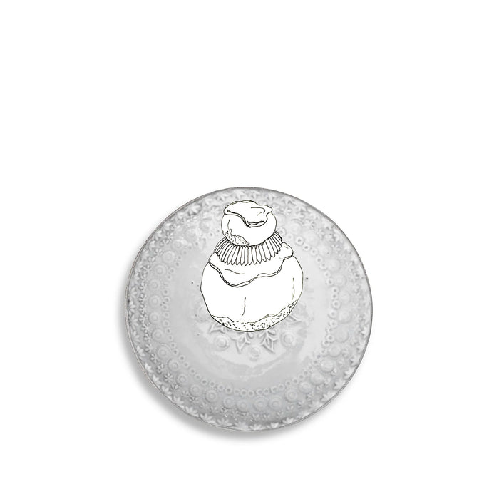Nathalie Lété Flake Dessert Plate by Astier de Villatte, 19cm