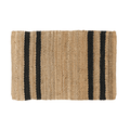Natural Sisal With Black Stripes Jute Doormat