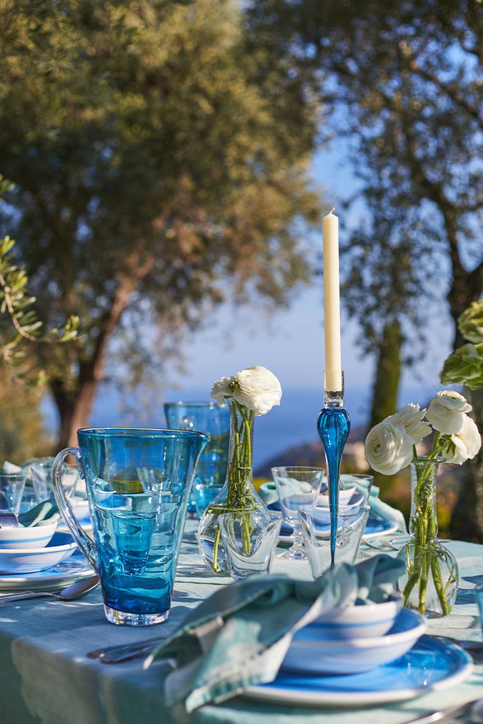 'Nuages' Cloud Linen Napkin in Blue, 50x50cm