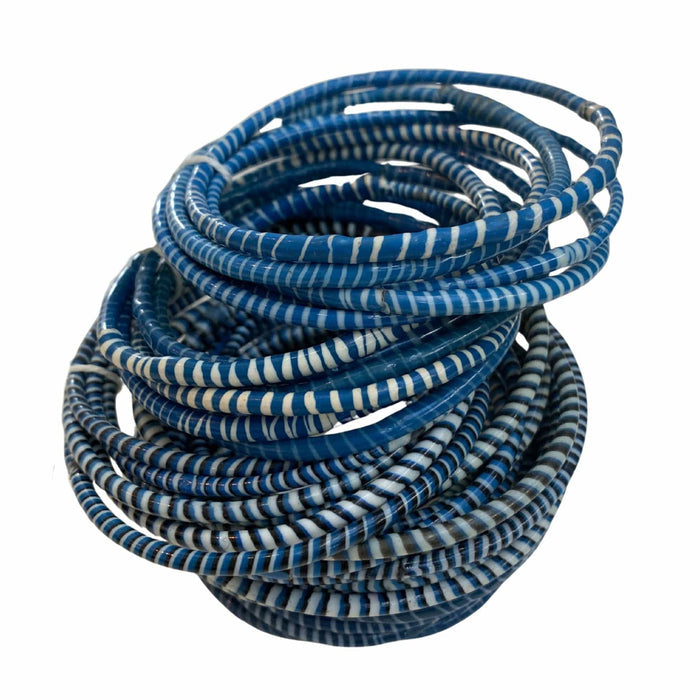 Ocean Blue Flipflop Bracelets - Set of 6