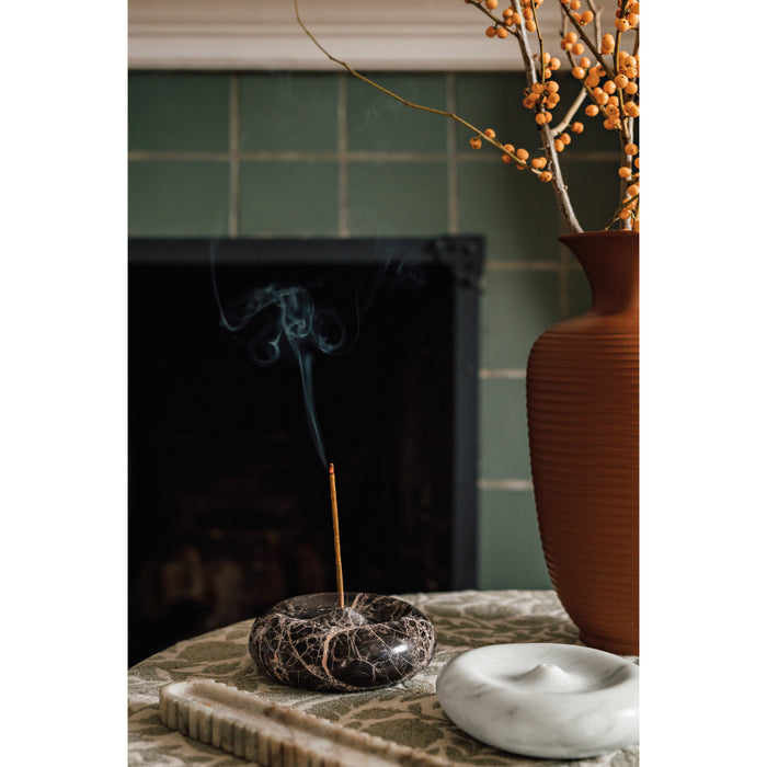 Onyx Marble Round Incense Holder