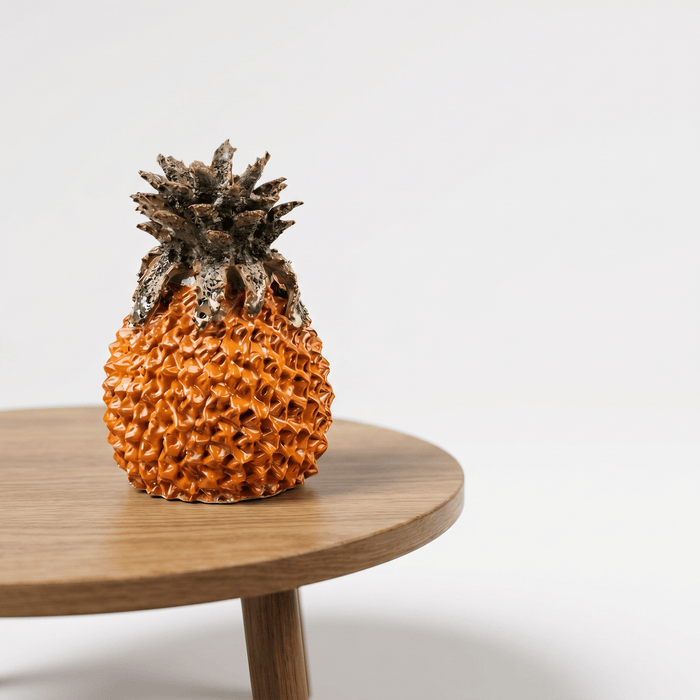 Orange Pineapple 23cm Vase