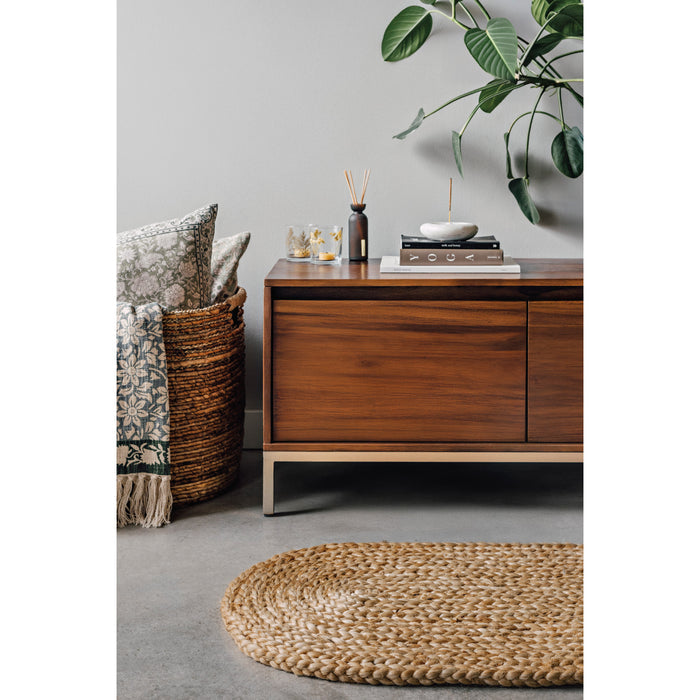Oval Braided Jute Mat 18 x 30 inch