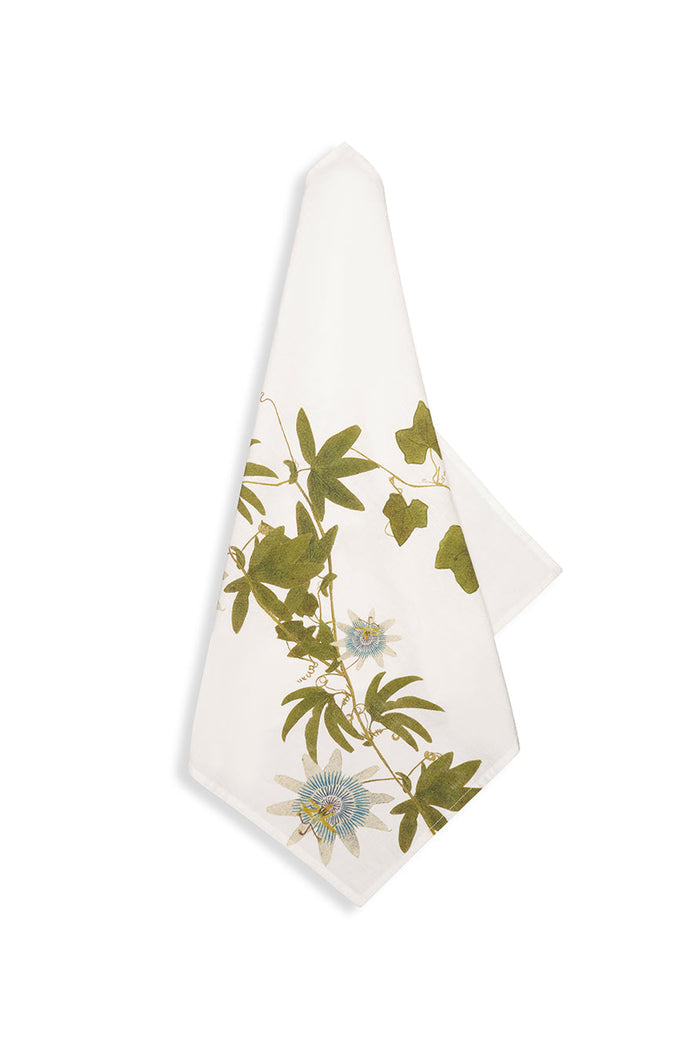 'Passiflora' Linen Napkin, 50x50cm
