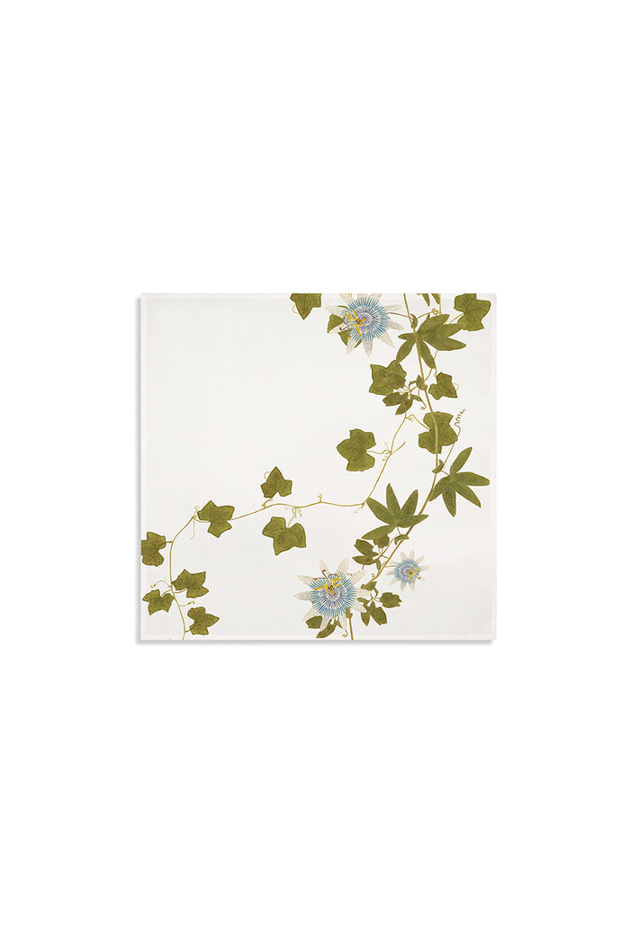 'Passiflora' Linen Napkin, 50x50cm
