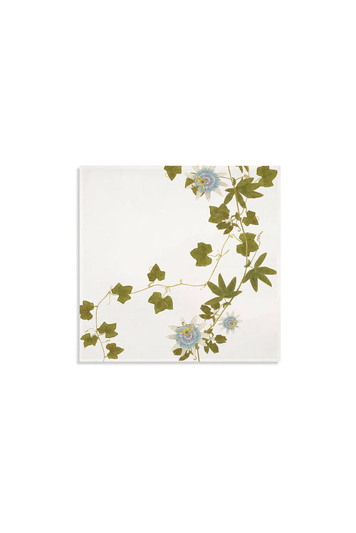 'Passiflora' Linen Napkin, 50x50cm