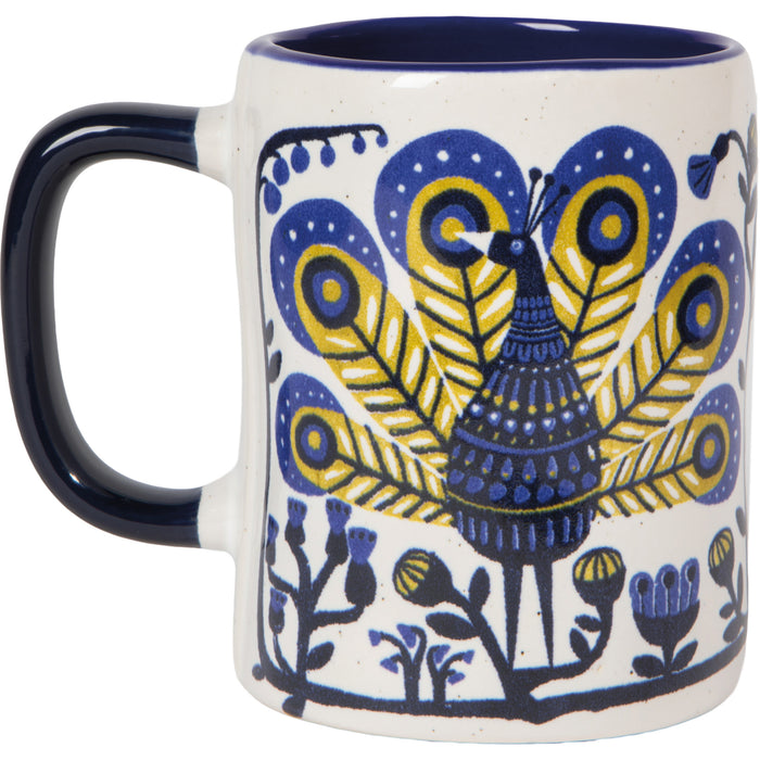 Peacock Perch Mug