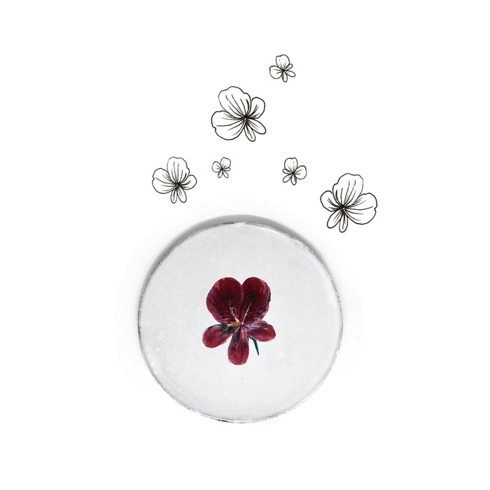 Pelargonium Saucer by Astier de Villatte, 16.5cm