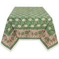 Peony Block Print Tablecloth 60 x 90 inch