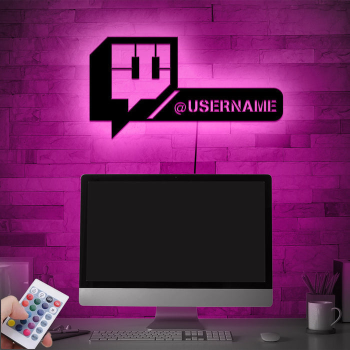 Personalize Username Platform Neon Sign Wall Lamp