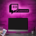 Personalize Username Platform Neon Sign Wall Lamp