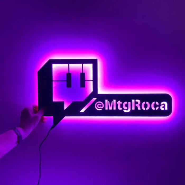Personalize Username Platform Neon Sign Wall Lamp