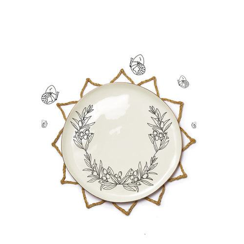 'Petal' Placemat in Natural, 36cm