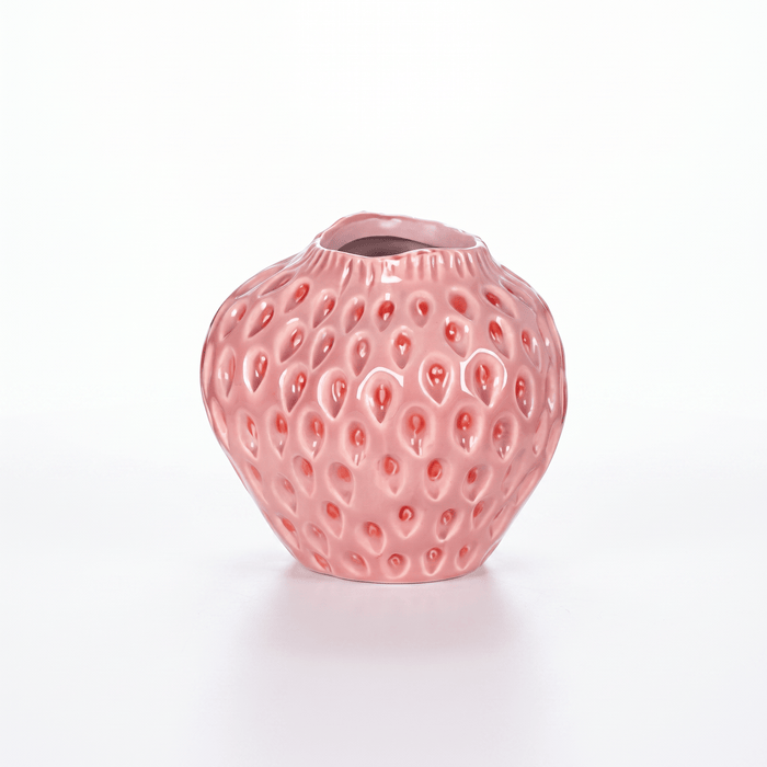 Pink Strawberry 11cm Vase