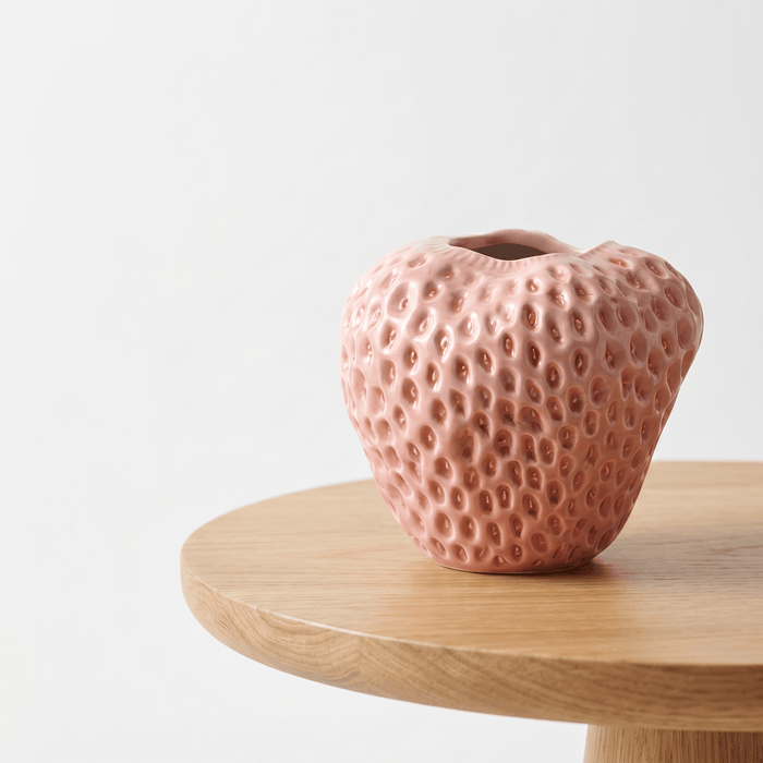 Pink Strawberry Vase 18cm