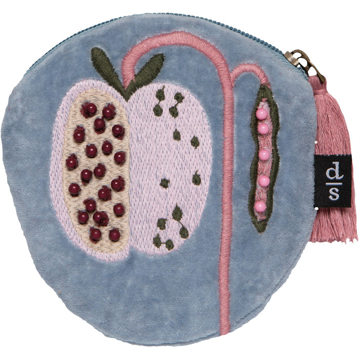 Pome Embroidered Coin Purse