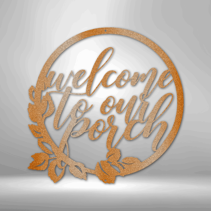 Porch Sign Front Door Welcome Sign Metal Sign Decor