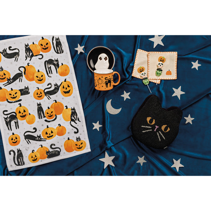 Purranormal Activity Halloween Dishtowel