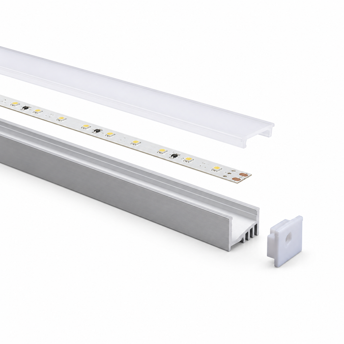 Recess 400 Angled | Made-to-Order Recessed Linear LED Light