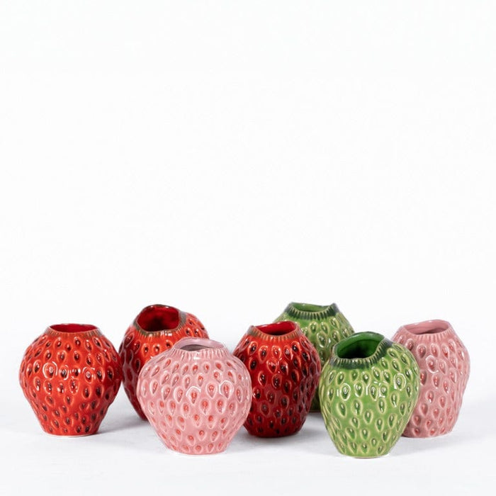 Red Strawberry 11cm Vase