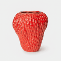 Red Strawberry 25cm Vase