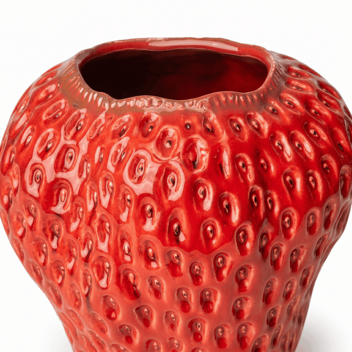 Red Strawberry 25cm Vase